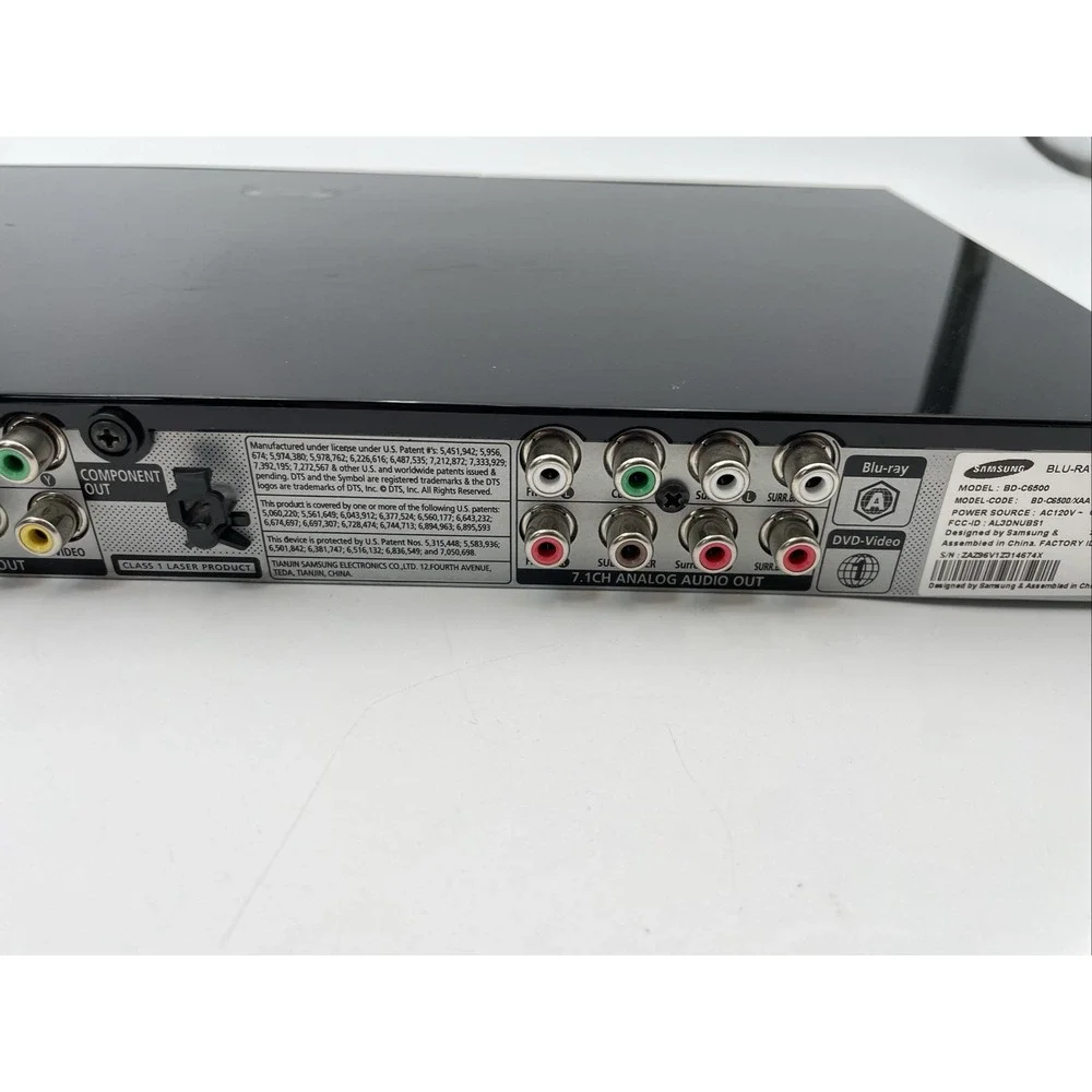 Samsung Blu-Ray Player 1080P Full HD BD-C6500 with Remote